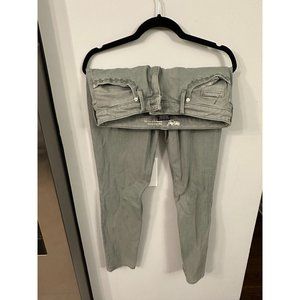 Women's High rise Skinny Jean Denim Size 10R 30 Waist Green Power Stretch